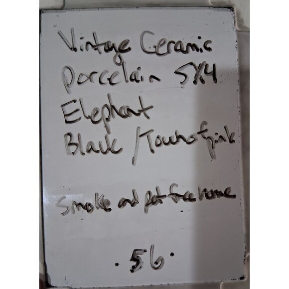 Vintage Black Ceramic Elephant Planter No cracks - Picture 9 of 9